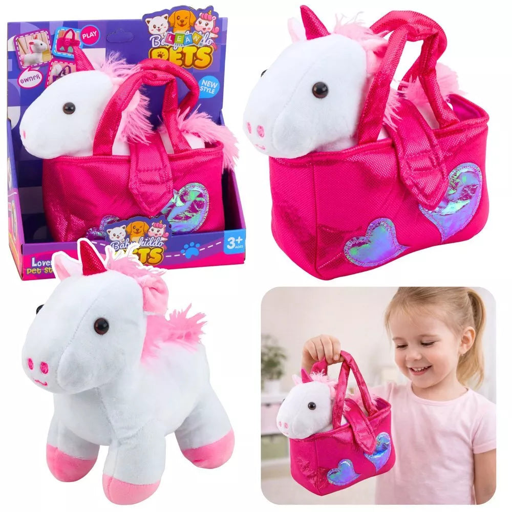 Pliušinis vienaragis su rankine